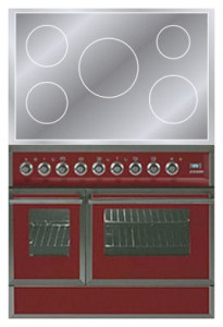 ILVE QDCI-90W-MP Red Σόμπα κουζίνα φωτογραφία