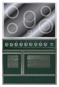 ILVE QDCE-90W-MP Green Кухонная плита фотография