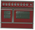 ILVE QDC-90FW-MP Red Virtuves Plīts