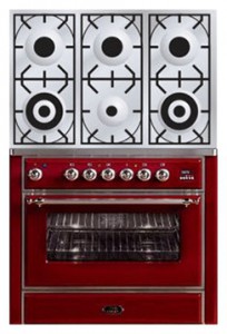 ILVE M-906D-MP Red Kitchen Stove Photo