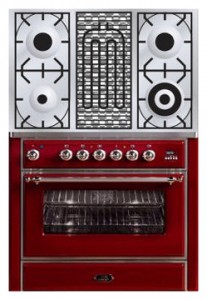 ILVE M-90BD-E3 Red موقد المطبخ صورة فوتوغرافية