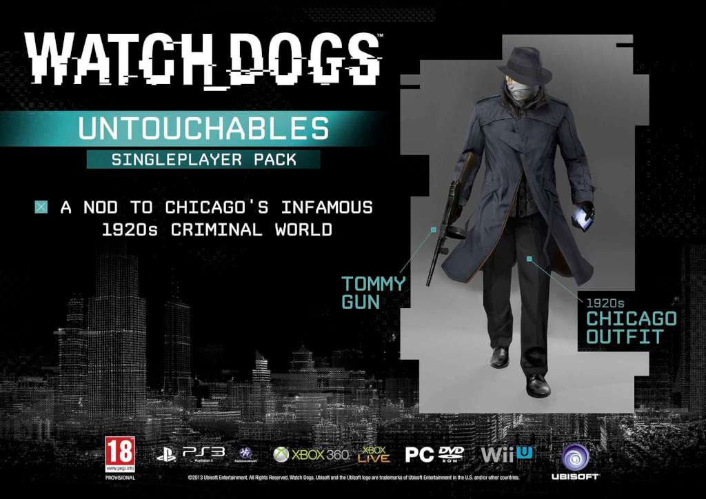 Watch Dogs - Untouchables, Club Justice and Cyberpunk Packs DLC EU Ubisoft Connect CD Key 1.57 usd