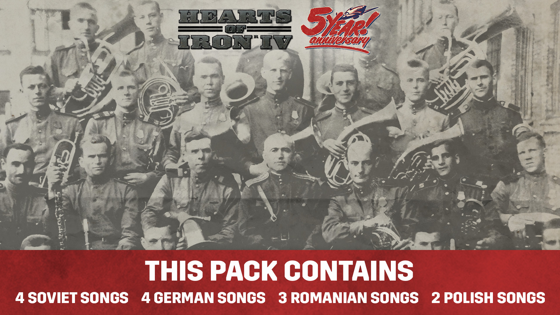 Hearts of Iron IV - Eastern Front Music Pack DLC Steam CD Key 3.15 usd