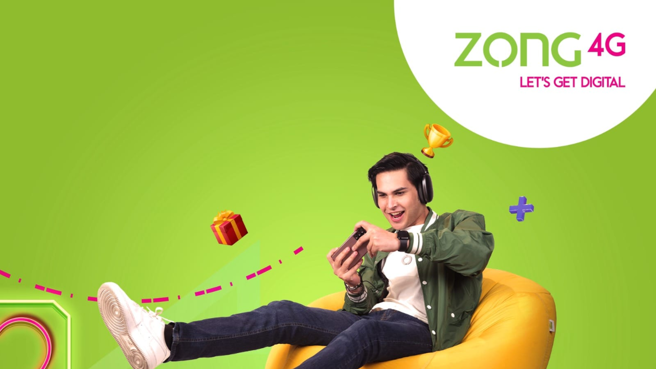 Zong 1700 PKR Mobile Top-up PK 6.9 usd