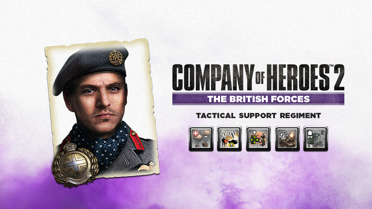Company of Heroes 2 - British Commander: Tactical Support Regiment DLC Steam CD Key 0.78 usd