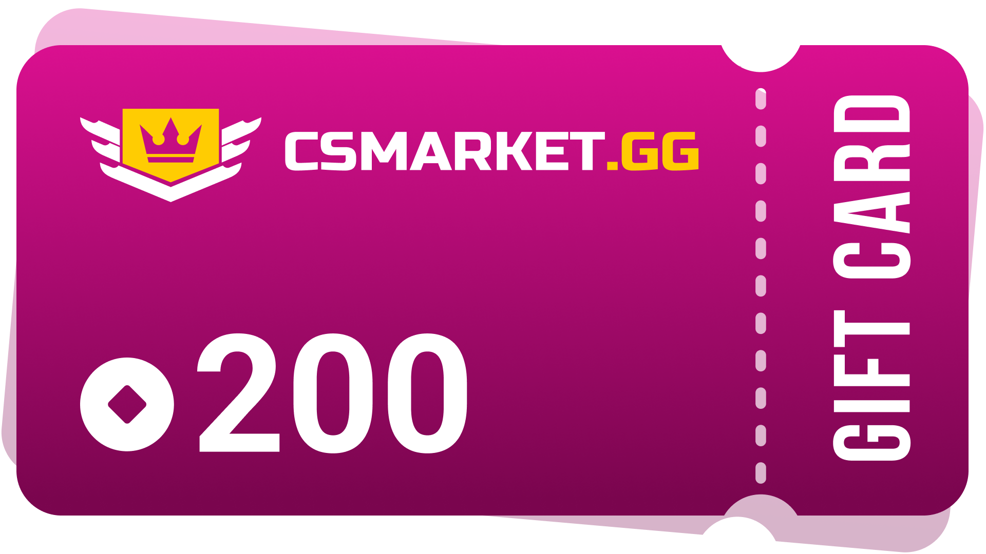 CSMARKET.GG 200 Gems Gift Card 136.28 usd