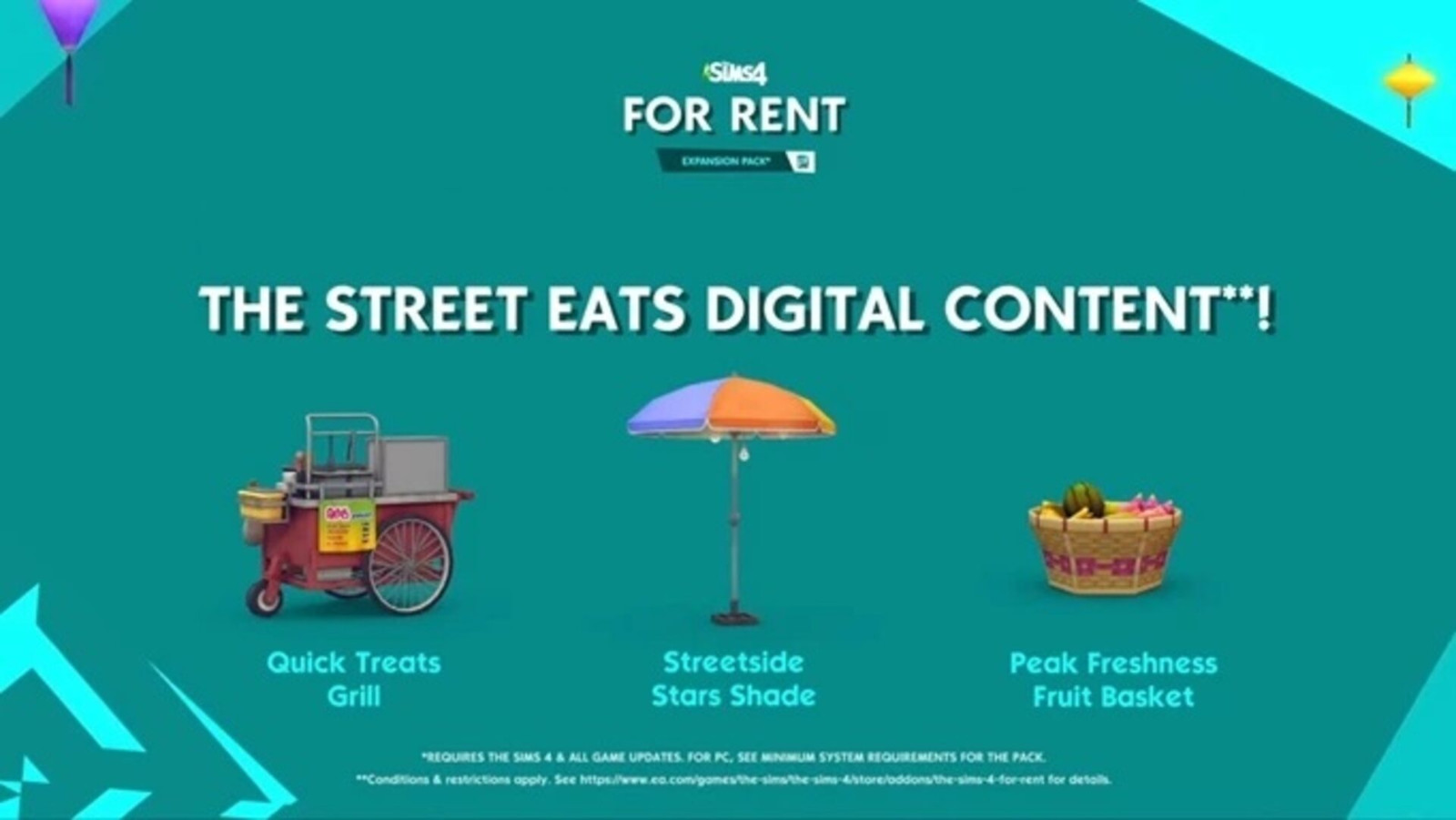The Sims 4 - For Rent: Street Eats Digital Content DLC Origin CD Key 1.57 usd