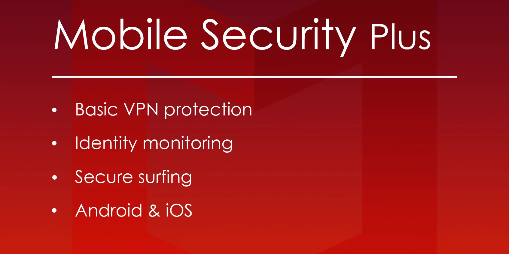 McAfee Mobile Security Plus VPN Key (1 Year / Unlimited Devices) 6.75 usd
