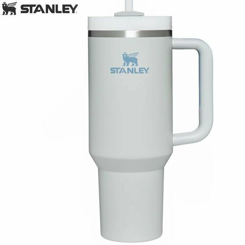 Термокружка Stanley Quencher H2.0 с трубочкой 1,18L Светло-серая фото