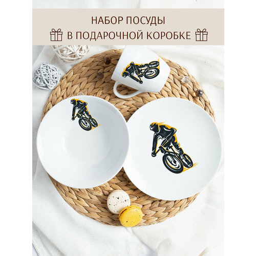 Набор детской посуды, Велосипед BMX фото