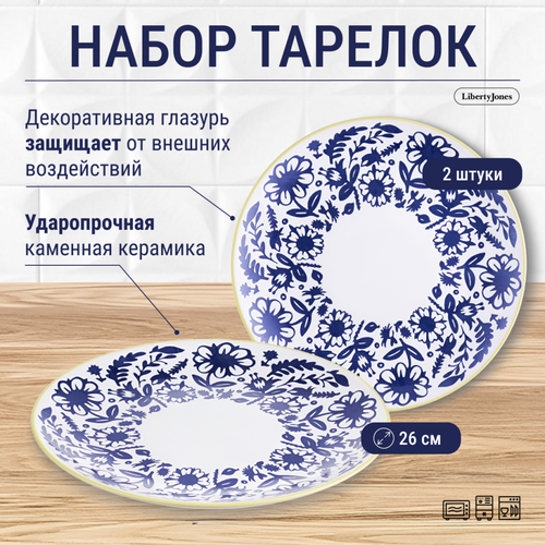 фотография Набор обеденных тарелок bright traditions, D26 см, 2 шт., купить за 1990р