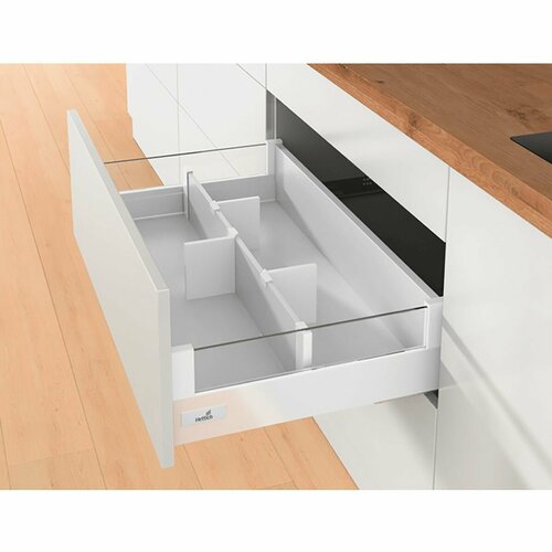 Организация HETTICH OrgaStore 820 для ящиков InnoTech Atira в базу 600 мм, с профилем и продольными разделителями, цвет белый фото