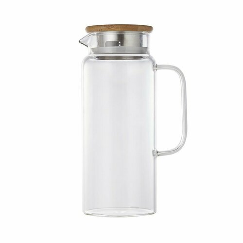 Термостойкий стеклянный графин Xiaomi Pinztea large-capacity heat-resistant glass cold water jug 1,5 L фото