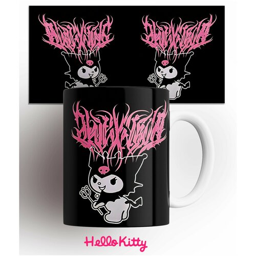 Кружка Хэллоу Китти Куроми Hello Kitty Kuromi детская 330 мл фото