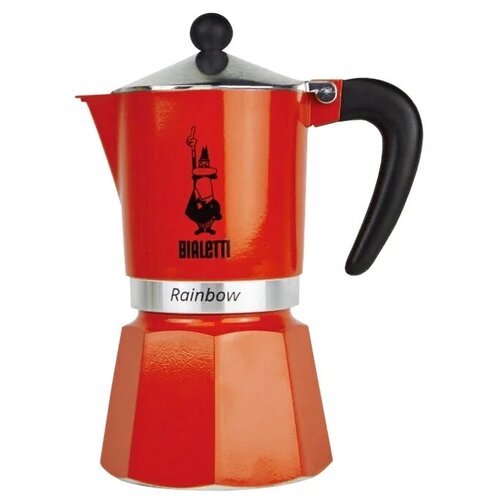 Гейзерная кофеварка Bialetti Rainbow, 270 мл0.27 л, rosso фото