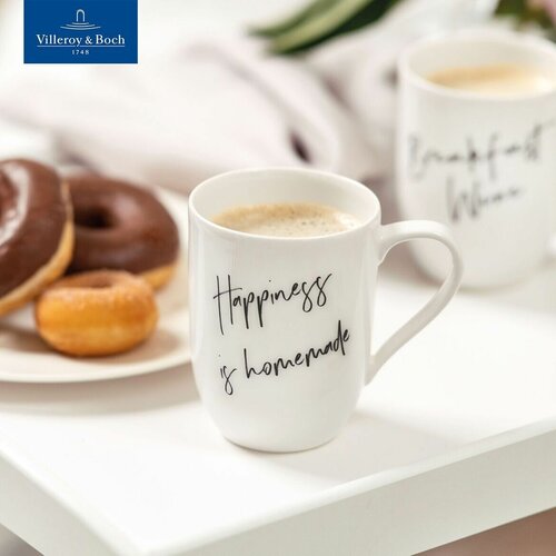 Кружка для чая и кофе 340 мл, Happiness is homemade/Счастье создается дома, Statement, Villeroy & Boch, Премиум-Фарфор фото