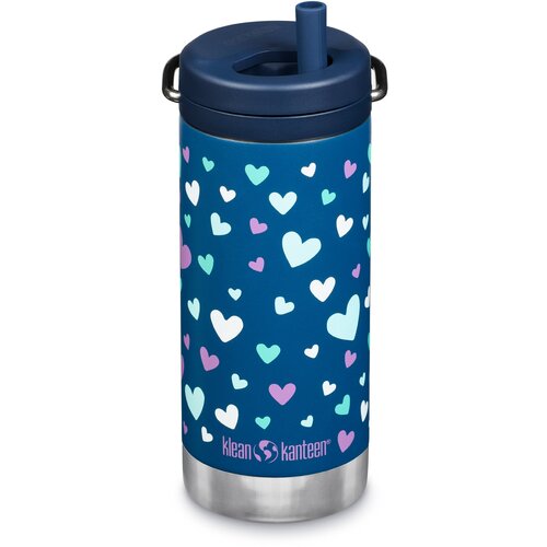 Термокружка Klean Kanteen TKWide Twist Cap 12oz (355 мл) Navy Hearts фото