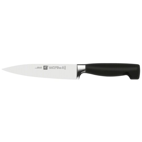 ZWILLING Four Star, 16x2.9x1.8 см, лезвие: 16 см, черный фото