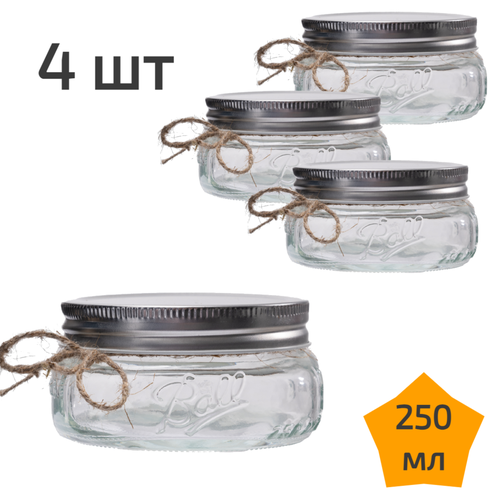 4 стеклянные банки с крышкой 250 мл Nordic Tales Ball NTB_3_250_SET_4 фото