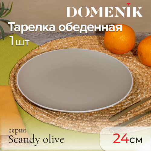 Тарелка обеденная Domenik SCANDY OLIVE 24см фото