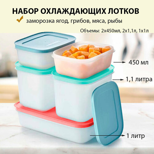 Tupperware Набор охлаждающих лотков цветной фото