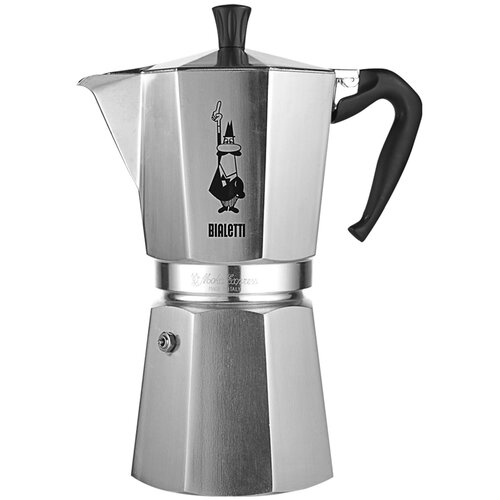 Гейзерная кофеварка Bialetti Moka Express 1166 (12 чашек)0.67 л, серебристый фото