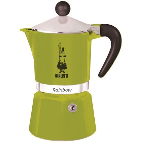 Гейзерная кофеварка Bialetti Rainbow, 270 мл0.27 л, зеленый фото