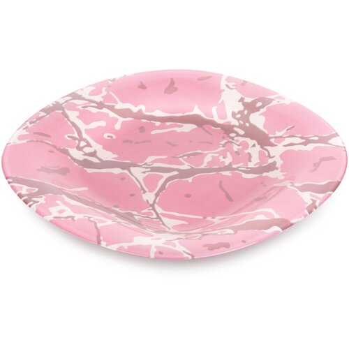 Тарелка десертная Marble Pink Silver, 19 см фото