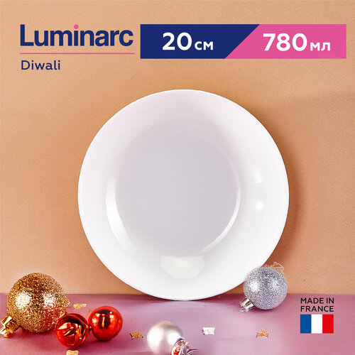 Тарелка глубокая Luminarc Diwali для супа, 20 см, 780 мл фото