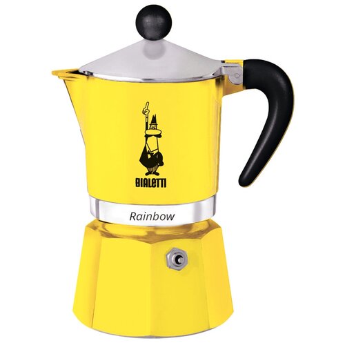 Гейзерная кофеварка Bialetti Rainbow, 130 мл0.13 л, yellow фото