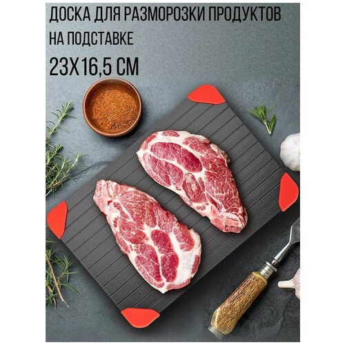 Доска для разморозки продуктов на подставке, 23х16,5 см фото