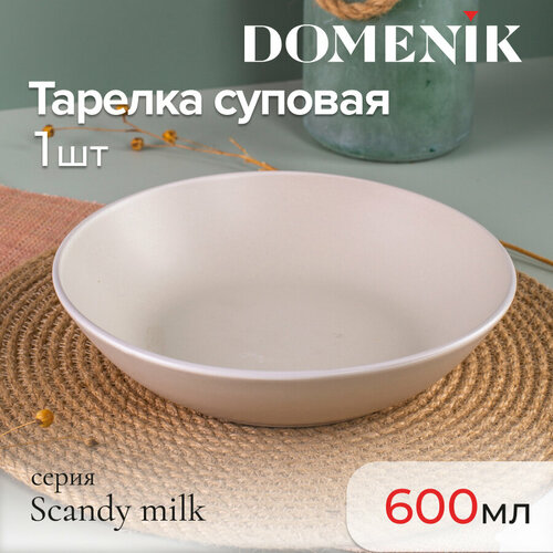 Тарелка суповая Domenik SCANDY MILK 20.5см фото