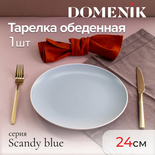 Тарелка обеденная Domenik SCANDY BLUE 24см фото