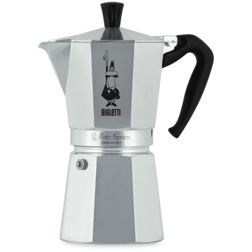 Гейзерная кофеварка Bialetti Moka Express 1165 (9 чашек)0.42 л, серебристый фото