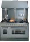 ILVE P-1207N-VG Red Kitchen Stove