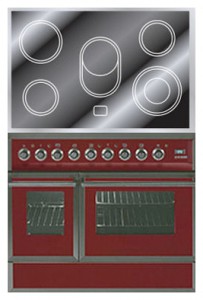 ILVE QDCE-90W-MP Red Кухненската Печка снимка