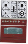 ILVE PN-80-VG Red Kitchen Stove
