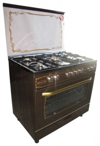 Fresh 90x60 NEW JAMBO brown st.st. top 厨房炉灶 照片