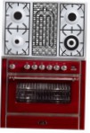 ILVE M-90BD-E3 Red Virtuvės viryklė