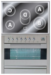 ILVE PFE-90-MP Stainless-Steel bếp ảnh