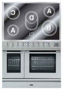 ILVE PDLE-90-MP Stainless-Steel Кухонная плита фотография