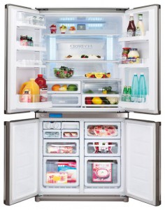 Sharp SJ-F80SPBK Холодильник фотография
