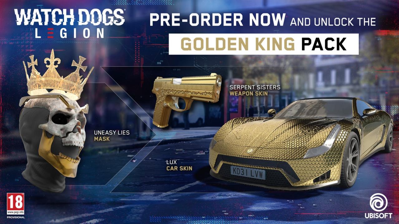 Watch Dogs: Legion - Golden King Pack DLC EU Xbox Series X|S CD Key 1.36 usd