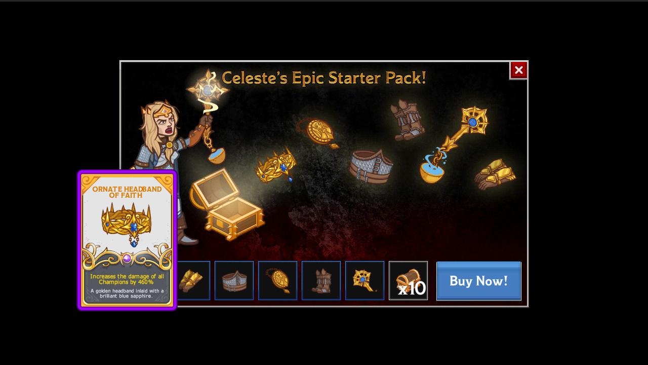 Idle Champions of the Forgotten Realms - Celeste's Starter Pack DLC Steam CD Key 0.43 usd