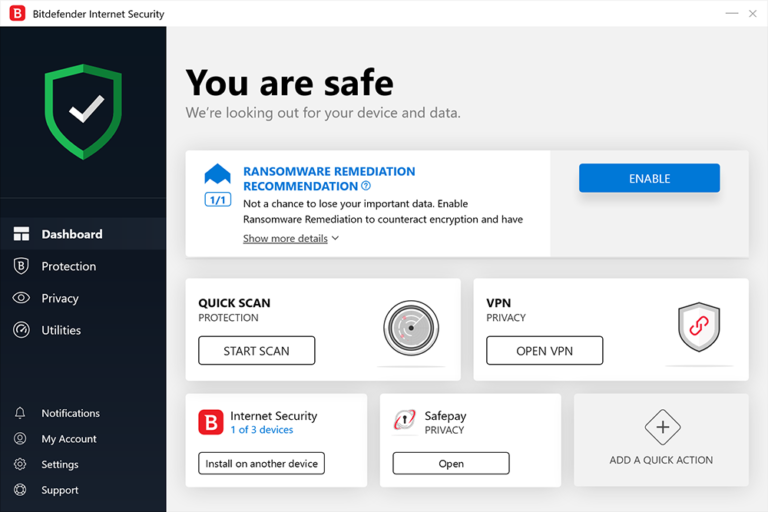 Bitdefender Total Security 2023 Trial Key (3 Months / 5 Devices) 2.14 usd