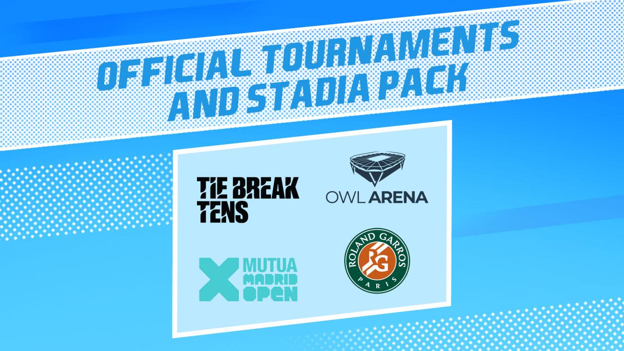 Tennis World Tour 2 - Official Tournaments and Stadia Pack DLC Steam CD Key 10.16 usd