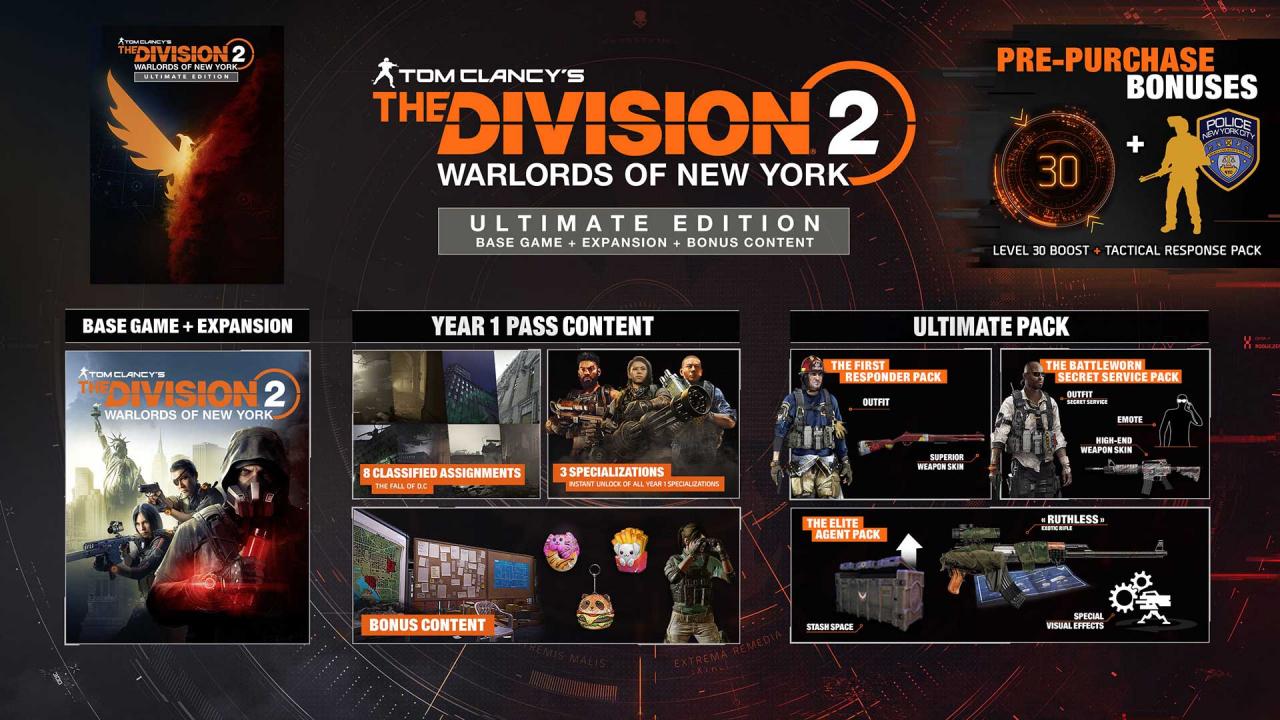 Tom Clancy’s The Division 2 Warlords of New York Ultimate Edition AR XBOX One CD Key 5.62 usd