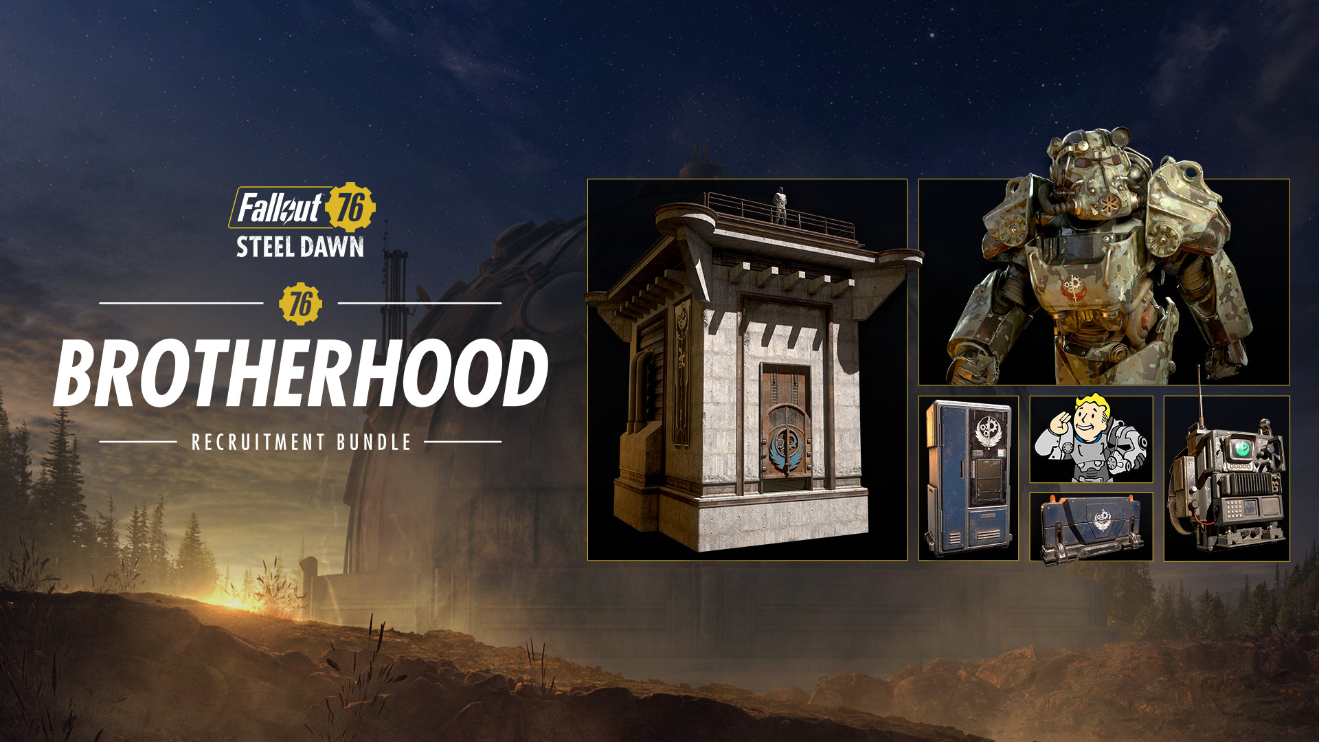 Fallout 76 - Brotherhood Recruitment Bundle DLC Steam CD Key 79.09 usd