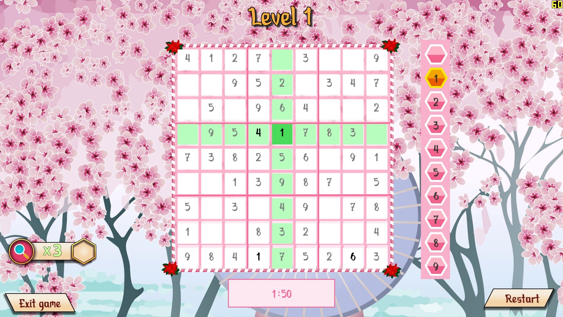 Mega Sudoku - Binary & Suguru Steam CD Key 1.12 usd