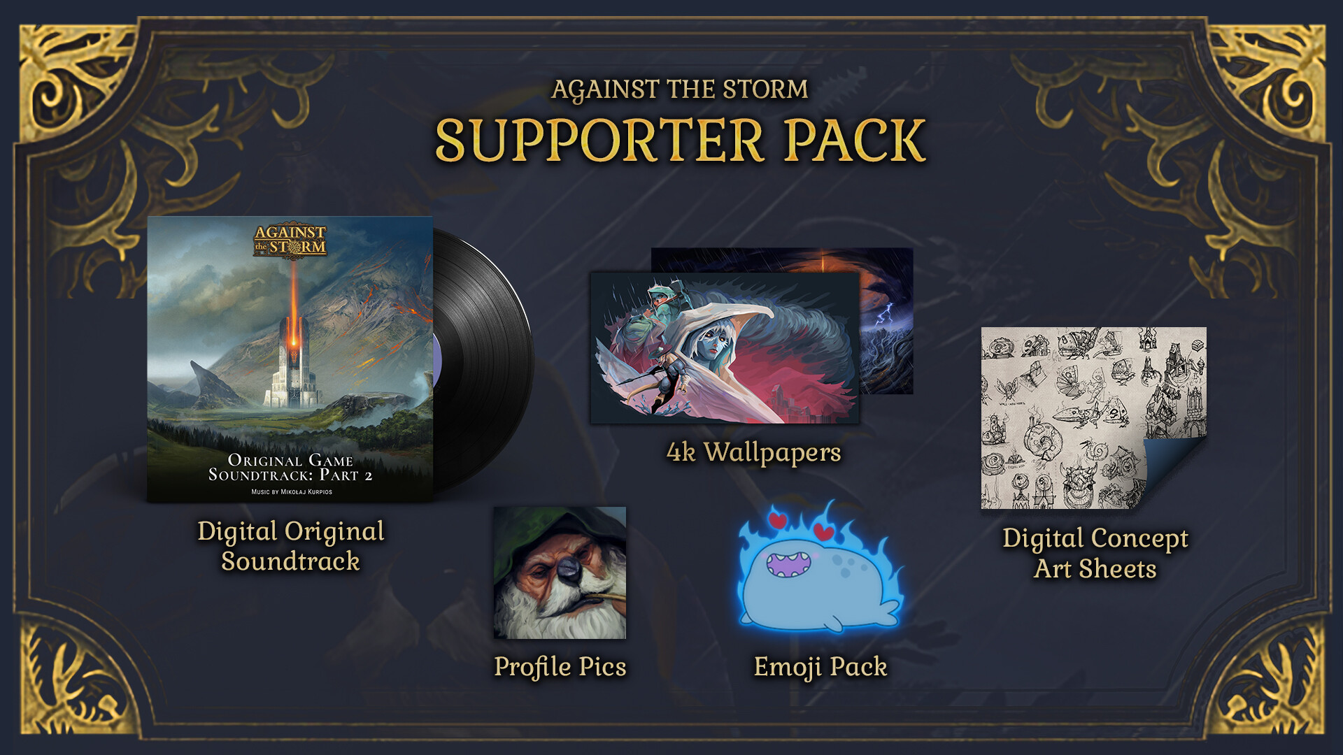 Against the Storm - Supporter Pack DLC Steam CD Key 7.74 usd